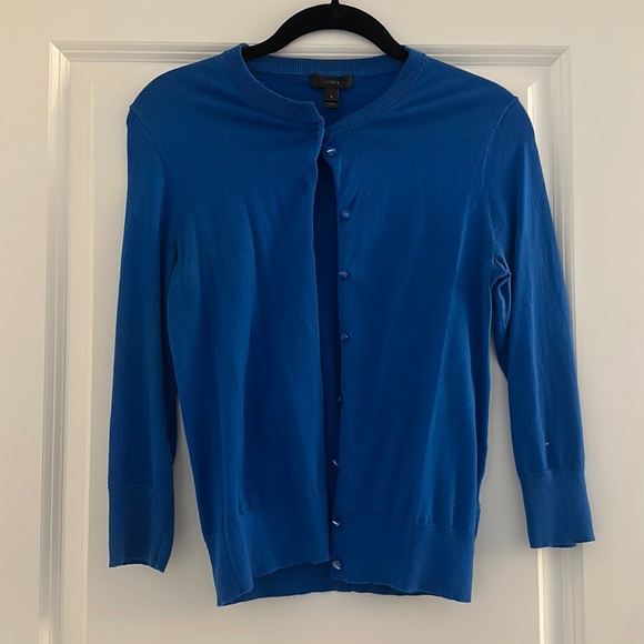 J. Crew Sweaters J Crew Royal Blue Cardigan Poshmark